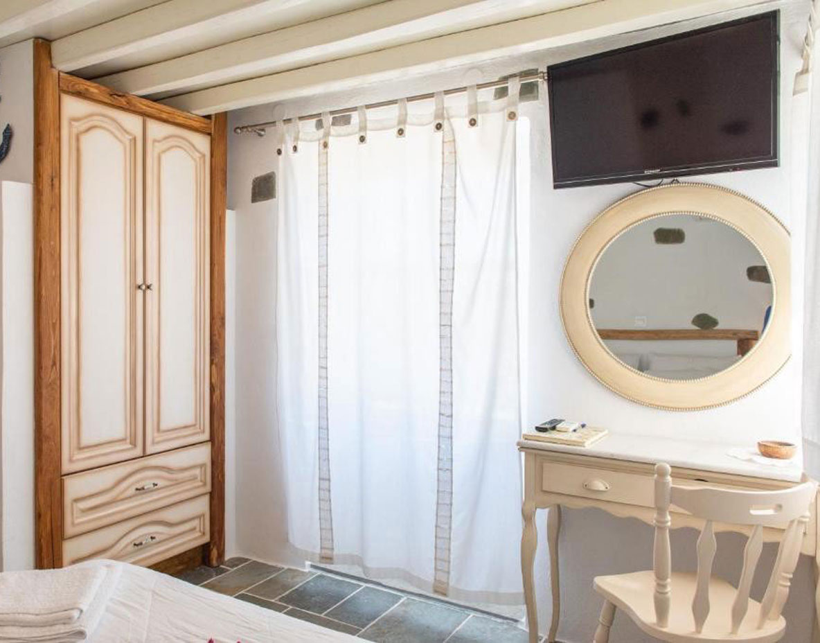 Το υπνοδωμάτιο στα διαμερίσματα Ευθυμία